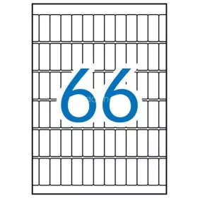   Etikett, 12x30 mm, kerekített sarkú, A5 hordozón, APLI, 990 etikett/csomag