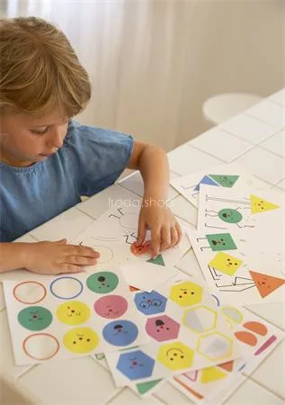 Geometriai matricás készlet, APLI Kids "Geometric", érzelmek