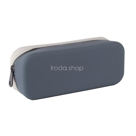 Tolltartó, display, cipzáras, szilikon, kétszínű, APLI "Up North", vegyes színek