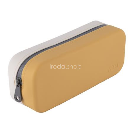 Tolltartó, display, cipzáras, szilikon, kétszínű, APLI "Up North", vegyes színek