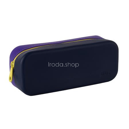 Tolltartó, display, cipzáras, szilikon, kétszínű, APLI "Vibrant", vegyes színek