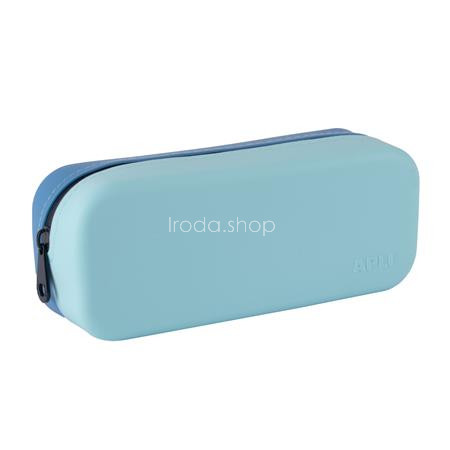 Tolltartó, display, cipzáras, szilikon, kétszínű, APLI "Vibrant", vegyes színek