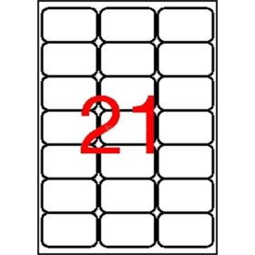   Etikett, univerzális, 63,5x38,1 mm, kerekített sarkú, APLI, 2100 etikett/csomag