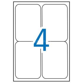   Etikett, univerzális, 99,1x139 mm, kerekített sarkú, APLI, 400 etikett/csomag