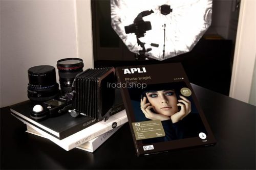 Fotópapír, tintasugaras, A4, 200 g, fényes, APLI "Photo bright"