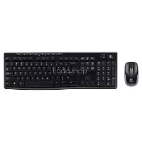   Egér- és billentyűzet készlet, vezeték nélküli, USB, HUN, LOGITECH "MK270", fekete