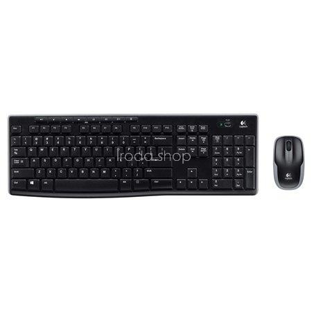Egér- és billentyűzet készlet, vezeték nélküli, USB, HUN, LOGITECH "MK270", fekete