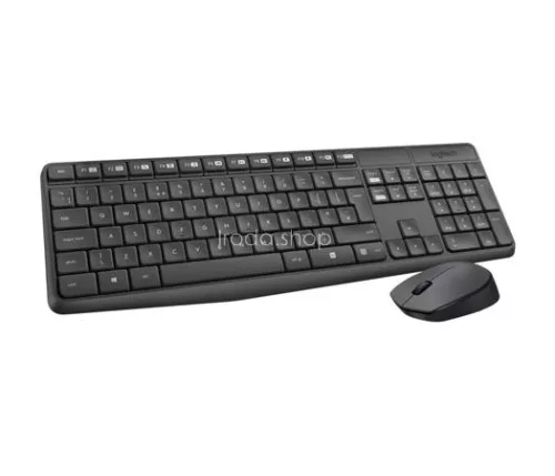 Egér- és billentyűzet készlet, vezeték nélküli, USB, HUN, LOGITECH "MK235"