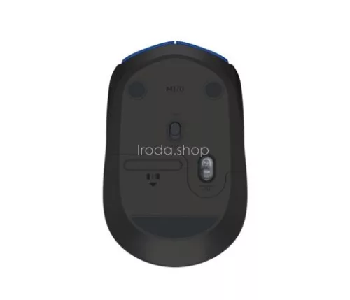 Egér, vezeték nélküli, optikai, közepes méret, USB, LOGITECH "M171", fekete