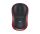 Egér, vezeték nélküli, optikai, közepes méret, USB, LOGITECH "M185", piros