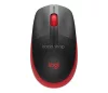 Egér, vezeték nélküli, optikai, USB, LOGITECH, "M190", piros
