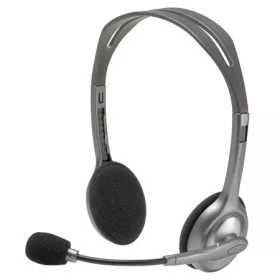   Fejhallgató, mikrofonnal, LOGITECH "H110", szürke