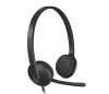 Fejhallgató, mikrofonnal, USB csatlakozás, LOGITECH "H340"