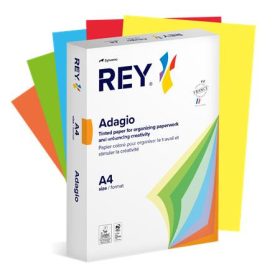   Másolópapír, színes, A4, 80 g, 5x100 lap, REY "Adagio", intenzív mix