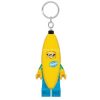 Kulcstartó, LED világítással, LEGO "Banana Guy"