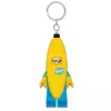 Kulcstartó, LED világítással, LEGO "Banana Guy"