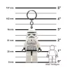 Kulcstartó, LED világítással, LEGO "Star Wars Stormtrooper"