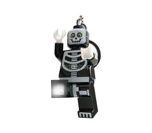 Kulcstartó, LED világítással, LEGO "Skeleton Guy"