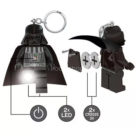 Kulcstartó, LED világítással, LEGO "Star Wars Darth Vader"