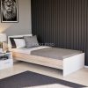 Miami egyszemélyes ágy 90x200 cm fehér-sonoma tölgy