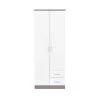 Miami gardróbszekrény 80x205 cm fehér-yorki tölgy