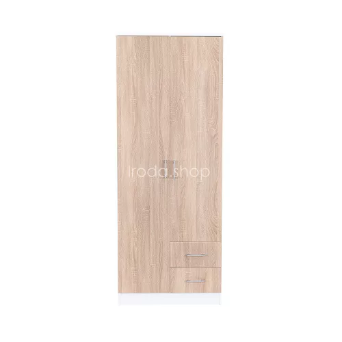 Miami gardróbszekrény 80x205 cm sonoma tölgy-fehér