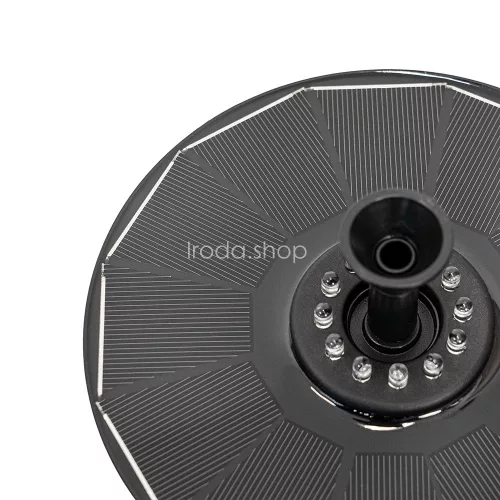 Napelemes szökőkút led világítással 16 cm