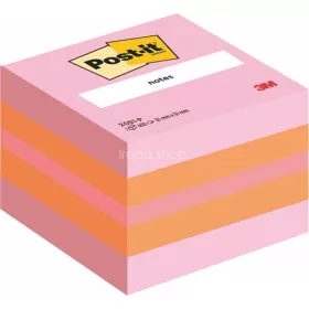 Öntapadó jegyzettömb, 51x51 mm, 400 lap, 3M POSTIT, pink