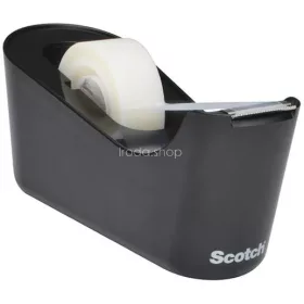   Ragasztószalag-adagoló, asztali, feltöltött, 3M SCOTCH "C18", fekete
