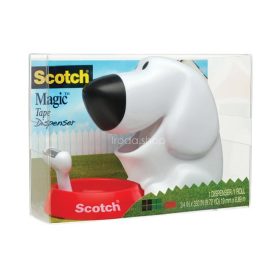   Ragasztószalag-adagoló, asztali, feltöltött, 3M SCOTCH "C31", kutya