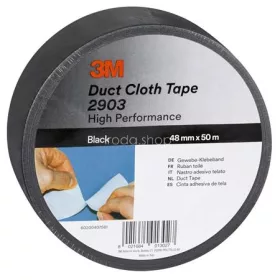   Ragasztószalag, vinyl, 48 mm x 50 m, 3M SCOTCH "Duct", fekete