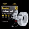 Ragasztószalag, kétoldalas, erős, 30 mm x 3 m, 3M SCOTCH "Universal Gel", átlátszó