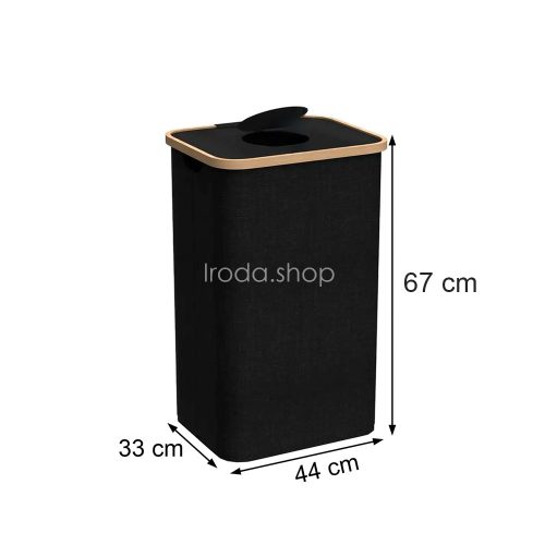 Szelektív palackgyűjtő 100l fekete