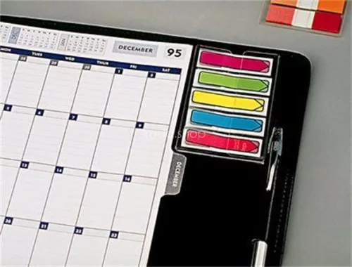 Jelölőcímke, műanyag, 4x24 lap, 11,9x43,2 mm, nyíl, 3M POSTIT, vegyes