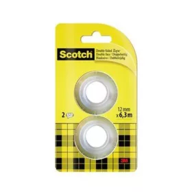   Ragasztószalag, kétoldalas, utántöltő, 12 mm x 6,3 m, 3M SCOTCH