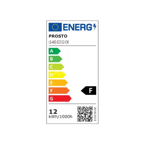 PROSTO LS-A65-E27-12-CW LED fényforrás, gömb, 12W, E27, 5000K