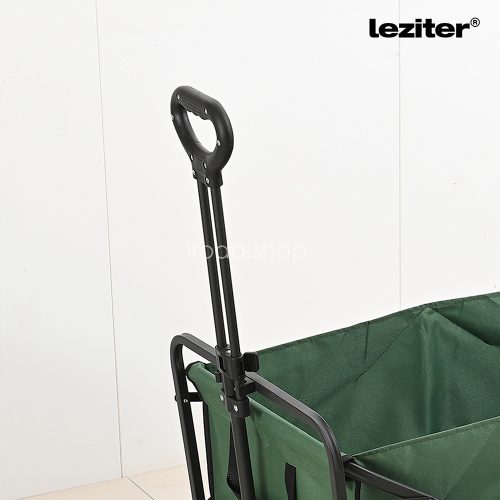 Összecsukható prémium kerti strandkocsi zöld