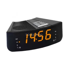   HOME LTCR 02 digitális, LED ébresztőóra rádióval, borostyán sárga kijelző, 10 állomás memória, ébresztés, hálózati tápellátás