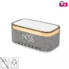 HOME LTCR06 multimédia lejátszó és ébresztőóra, 2x5 Watt, Qi telefontöltés, Bluetooth TWS, FM rádió, LED kijelző, beépített akkumulátor