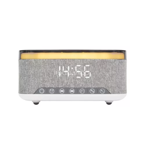 HOME LTCR06 multimédia lejátszó és ébresztőóra, 2x5 Watt, Qi telefontöltés, Bluetooth TWS, FM rádió, LED kijelző, beépített akkumulátor