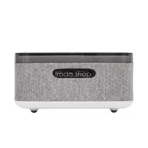 HOME LTCR06 multimédia lejátszó és ébresztőóra, 2x5 Watt, Qi telefontöltés, Bluetooth TWS, FM rádió, LED kijelző, beépített akkumulátor