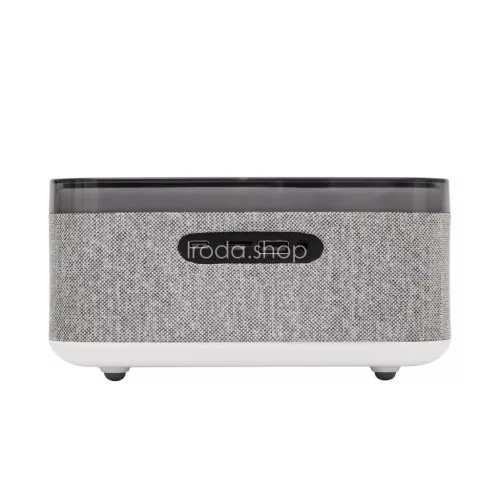 HOME LTCR06 multimédia lejátszó és ébresztőóra, 2x5 Watt, Qi telefontöltés, Bluetooth TWS, FM rádió, LED kijelző, beépített akkumulátor
