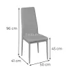 Mezza 4+1 étkező garnitúra fekete-fekete
