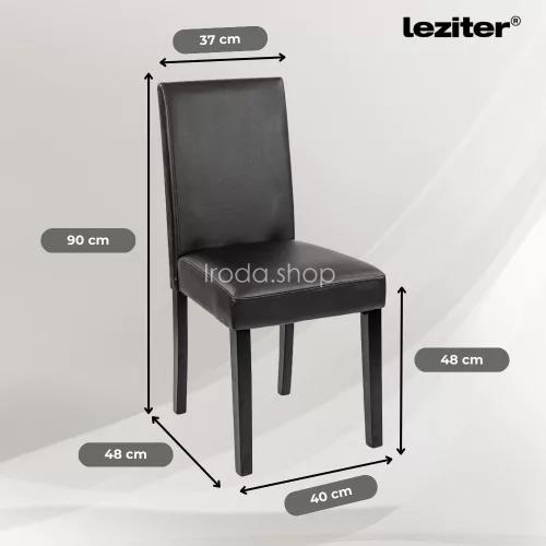 Karin 4+1 étkező garnitúra fehér-fekete