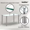 Karin 4+1 étkező garnitúra fehér-fekete