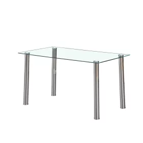 Berna 140 cm szögletes üveg étkezőasztal