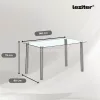 Berna 140 cm szögletes üveg étkezőasztal