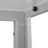 Ezra 140 cm szögletes üveg étkezőasztal