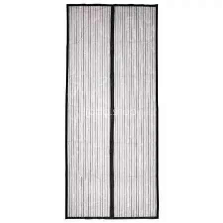 Szúnyogháló, mágneses, ajtóra, 90x210 cm, HOME, fekete