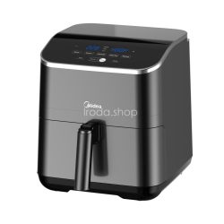   MIDEA MAD55005APKH Air Fryer, forrólevegős fritőz, 4.6 l kosár, 5.7 l üst, 1500 W, 60 p időzítő, 200 °C hőmérséklet, lecsatolható sütőkosár